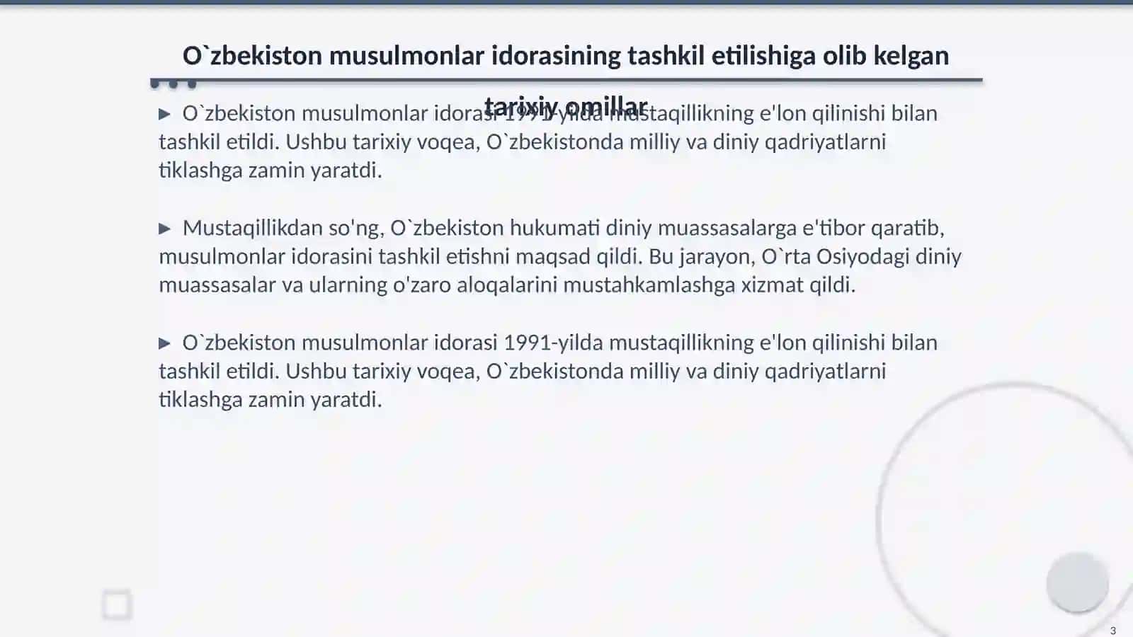 O`zbekiston musulmonlar idorasining tashkil etilish tarixi va ahamiyati 3