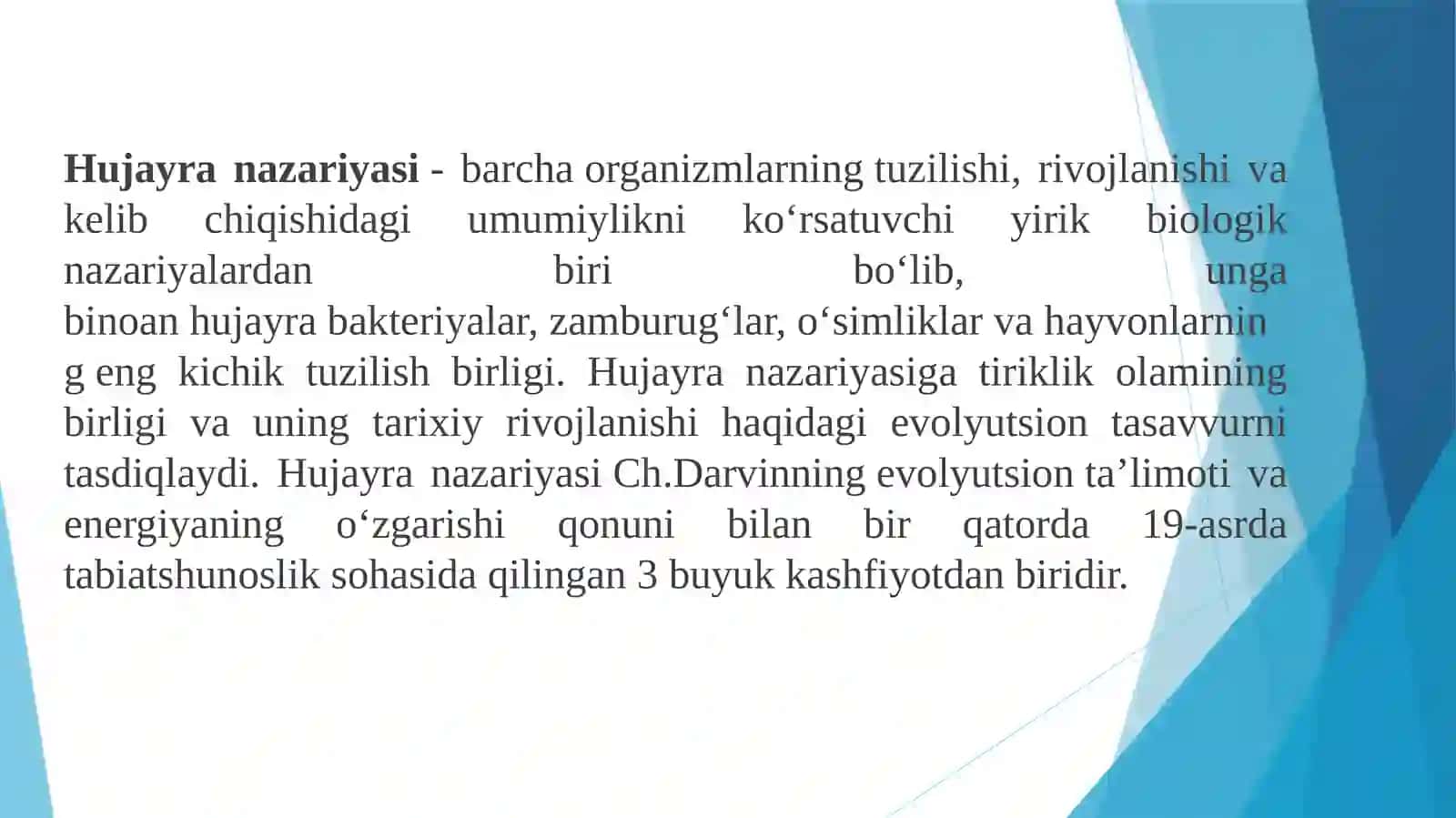 Hujayralarning umumiy morfologiyasini o’rganish 3