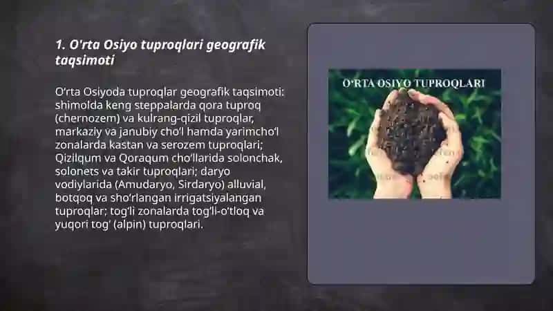 O'rta Osiyo tuproqlari 3