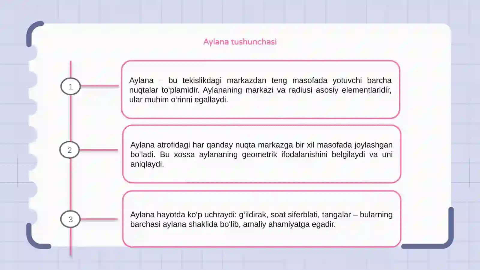 Aylana va doira 3