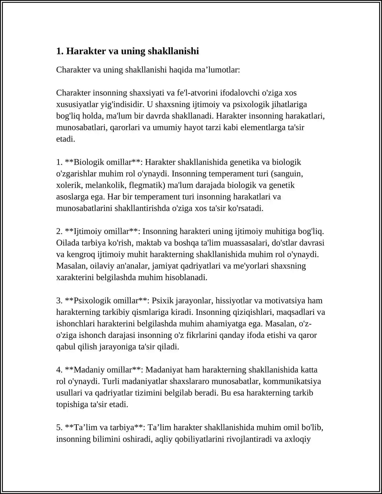 HARAKTER 3