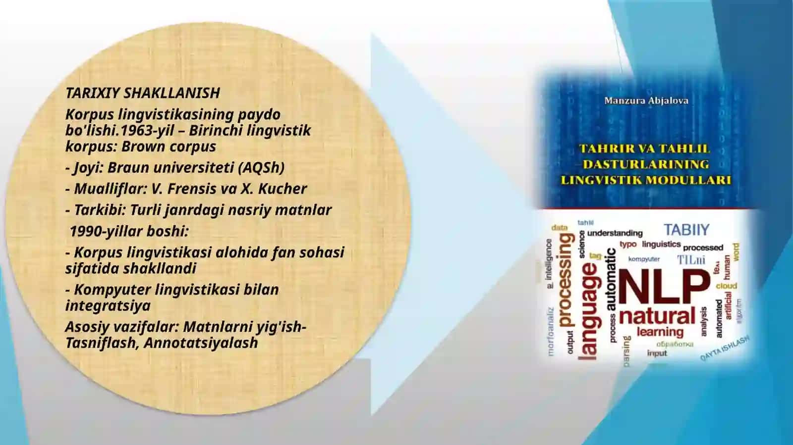 Korpus lingvistikasining rivojlanishi 3