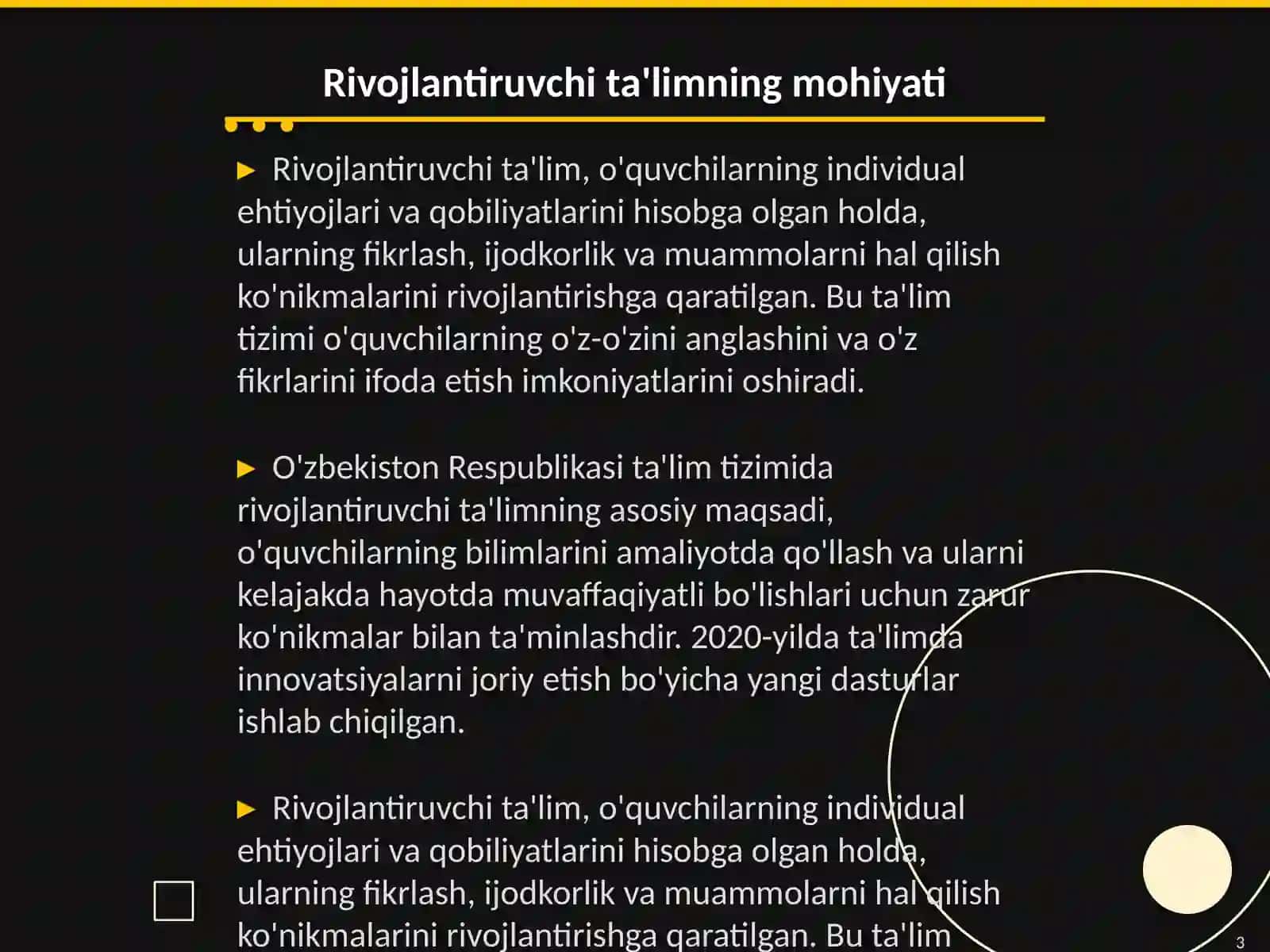 Rivojlantiruvchi ta'limning mohiyati 3