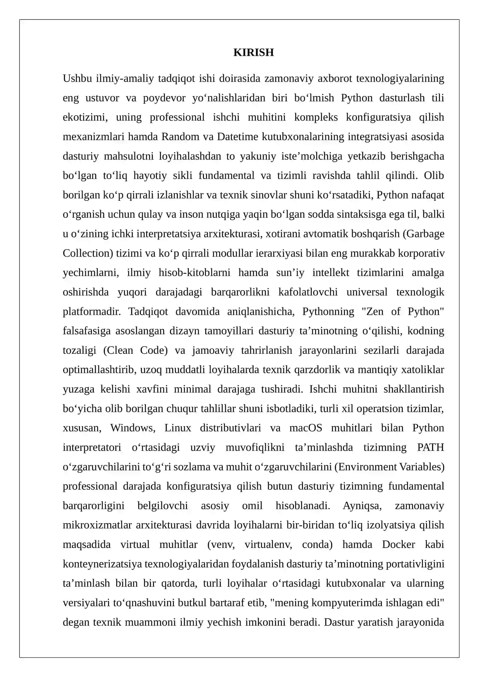 Random va Datetime kutubxonalari integratsiyasi:sanalarga asoslangan tasodifiy sonlar 3