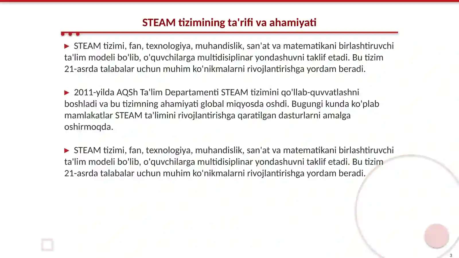 Taʼlimda STEAM tizimi va kreativlik 3