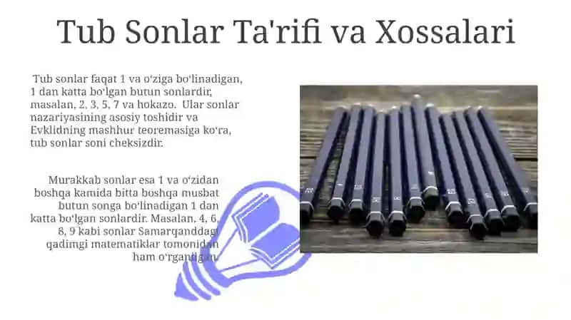 Tub va Murakab Sonlar 3