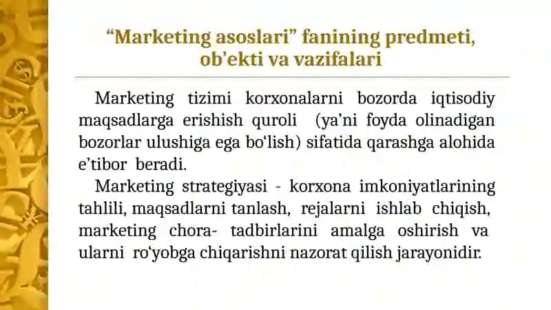 Marketing asoslari 3