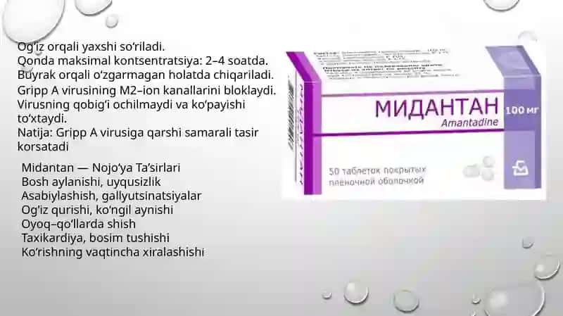 VIRUSLARGA QARSHI DORILAR (Antiviral vositalar) 3
