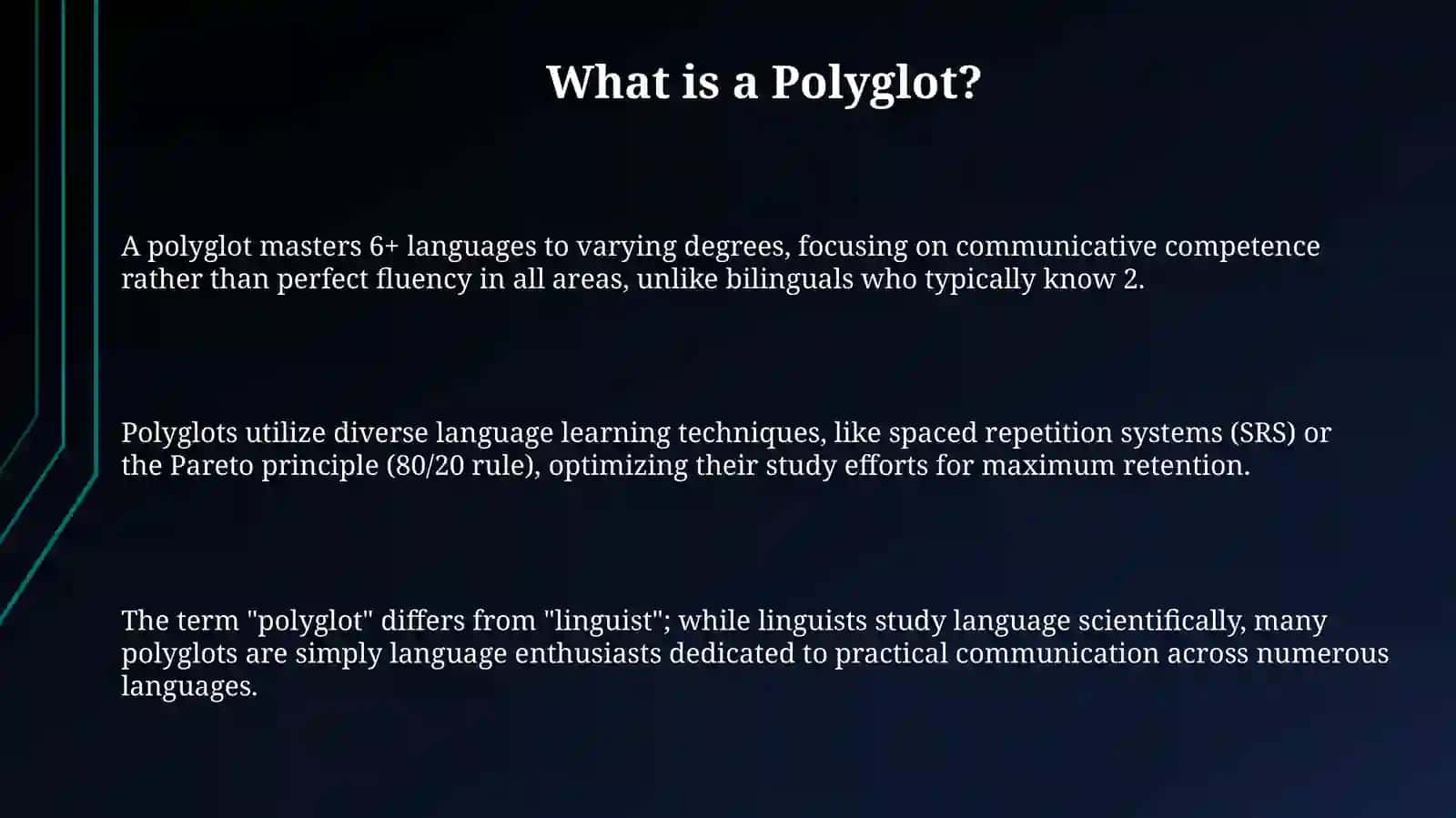 About polyglots 3