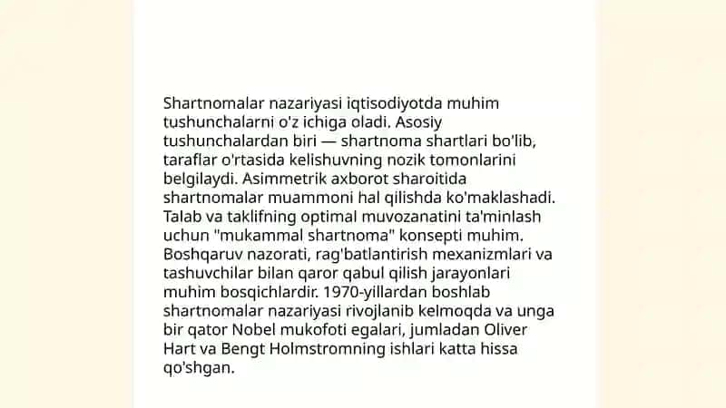 Shartnomalar nazariyasi 3