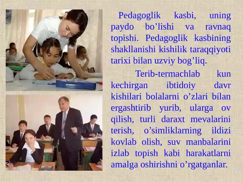 PEDAGOGIKA FANIDAN TAQDIMOTI 3