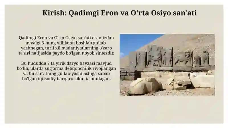 Qadimgi Eron va O'rta Osiyo san'ati 3