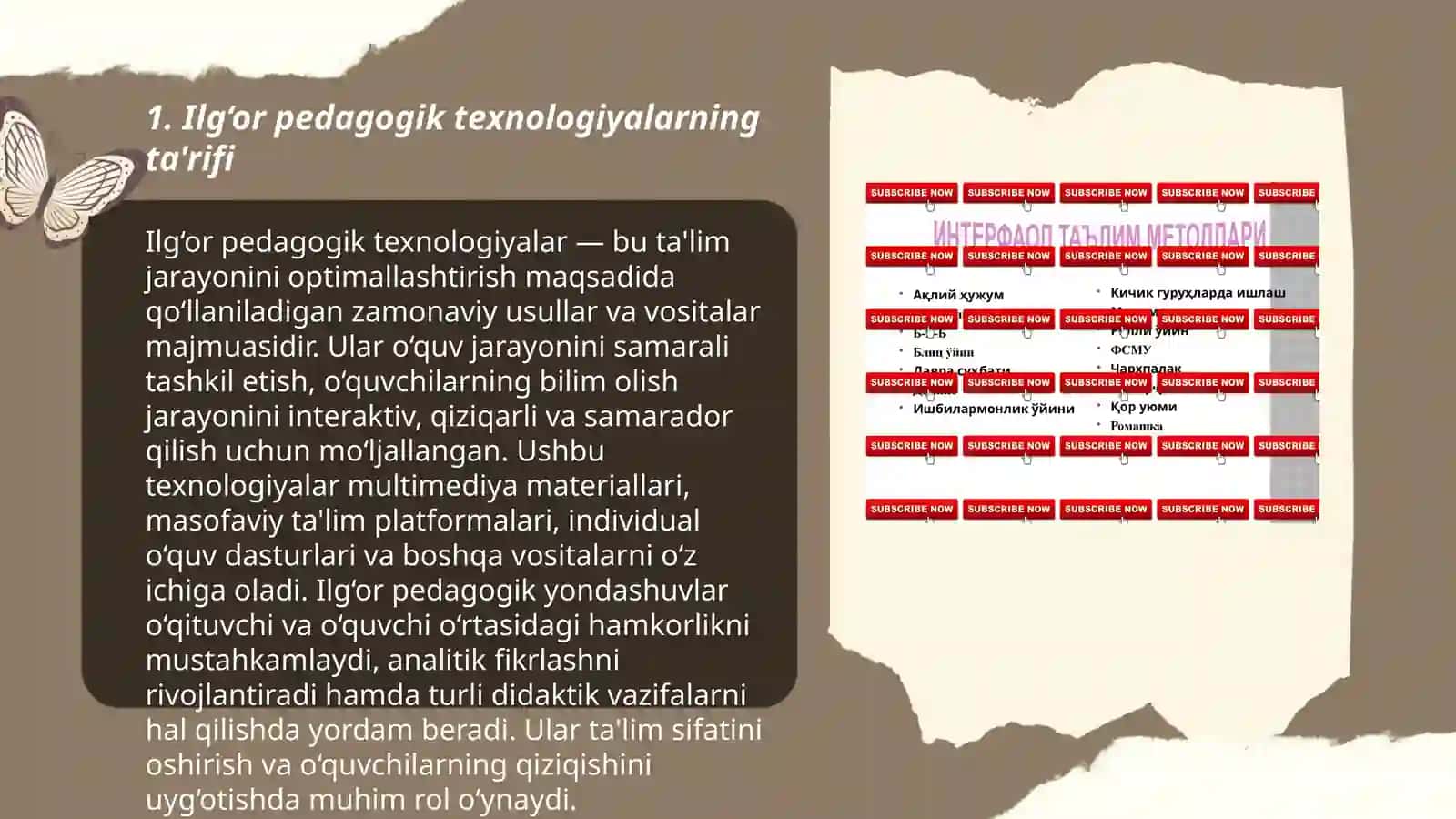Ilg‘or pedagogik texnologiyalar 3