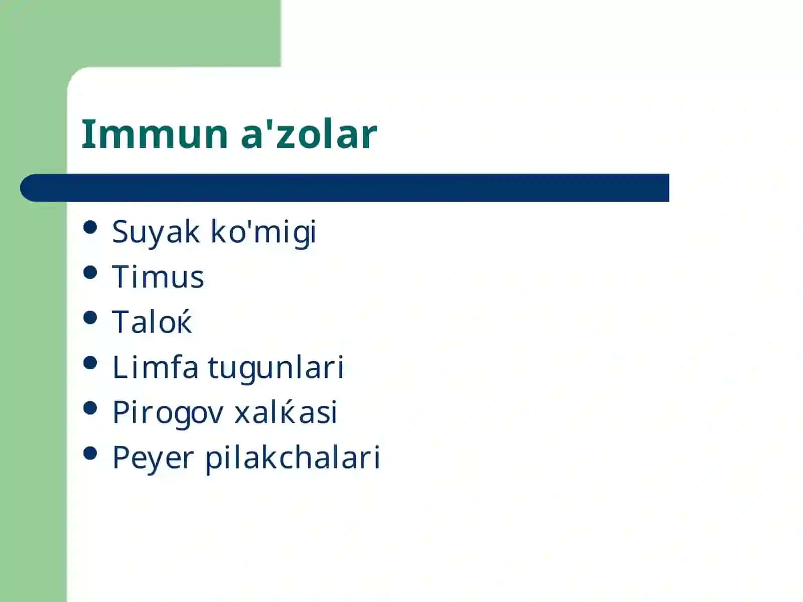 Immun tizim patofiziologiyasi 3