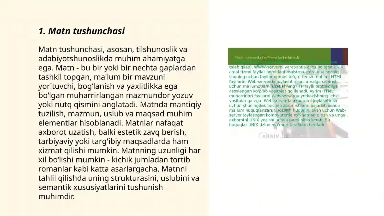 Matn va uning turlari 3