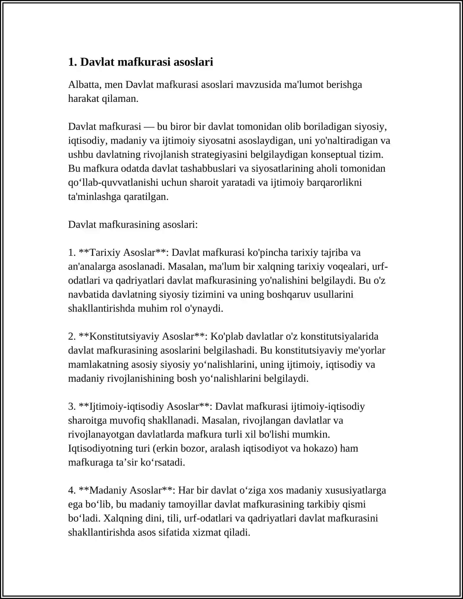Davlat mafkurasi asoslari 3