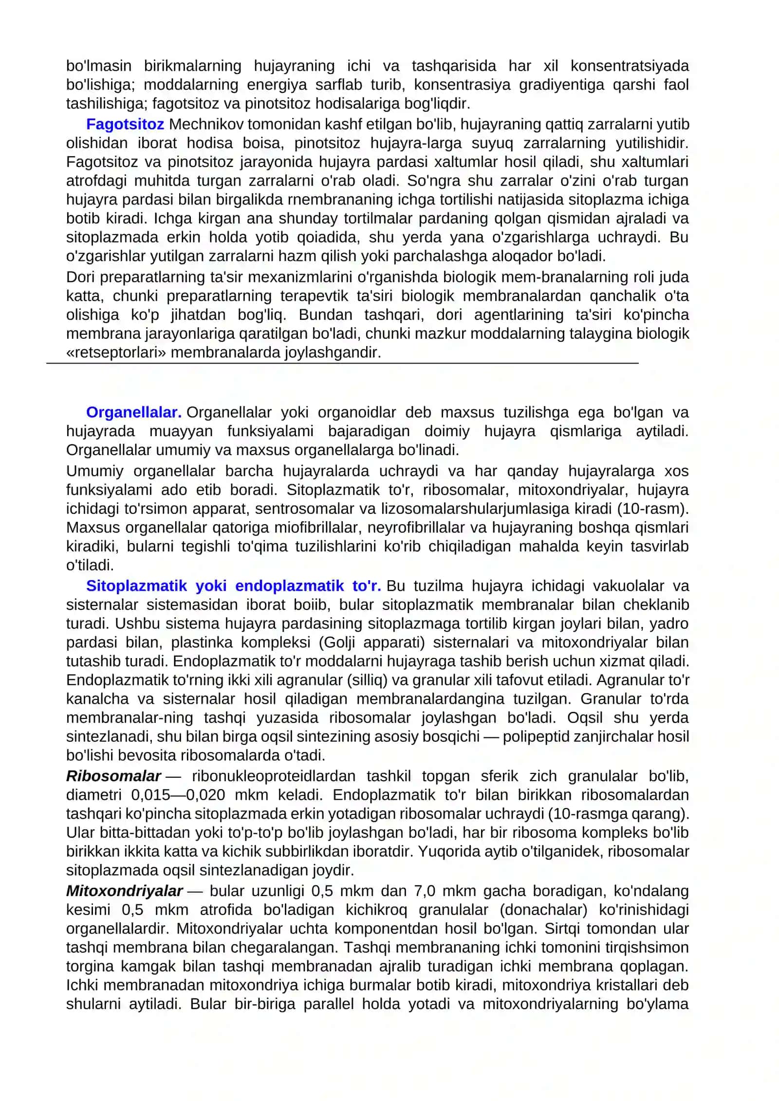 Hujayra tirik organizmlarning tuzilish va funksional birligidir 3