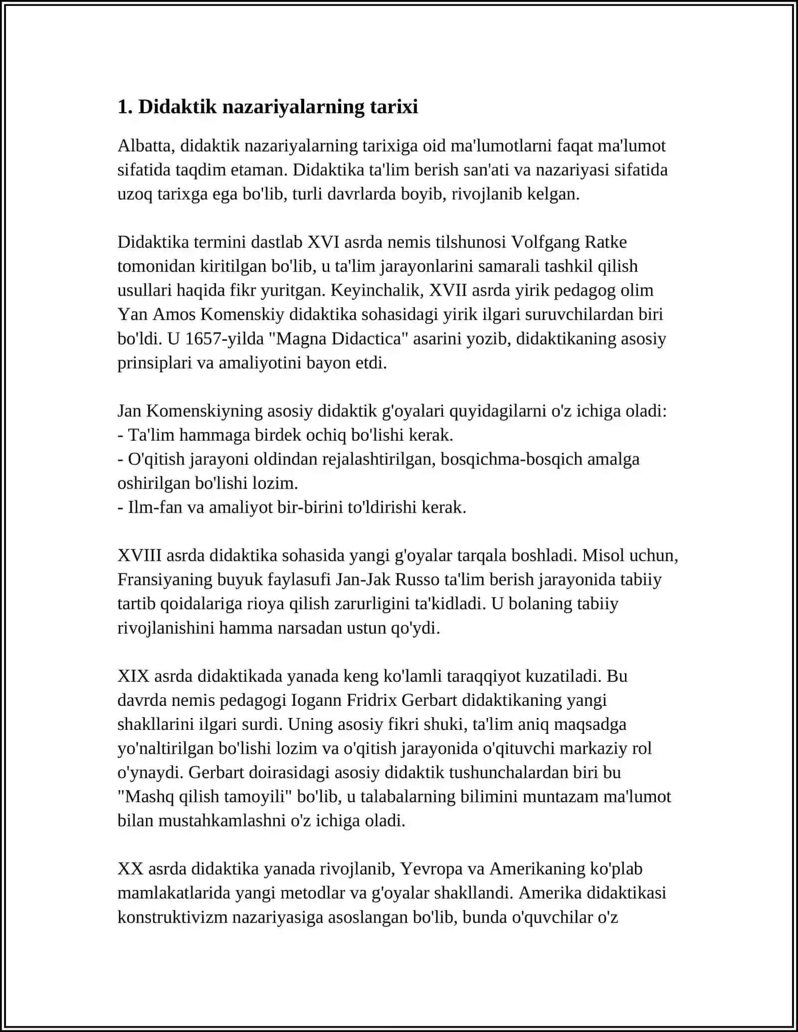 DIDAKTIK NAZARIYALAR VA TA’LIM PARADIGMALARI 3