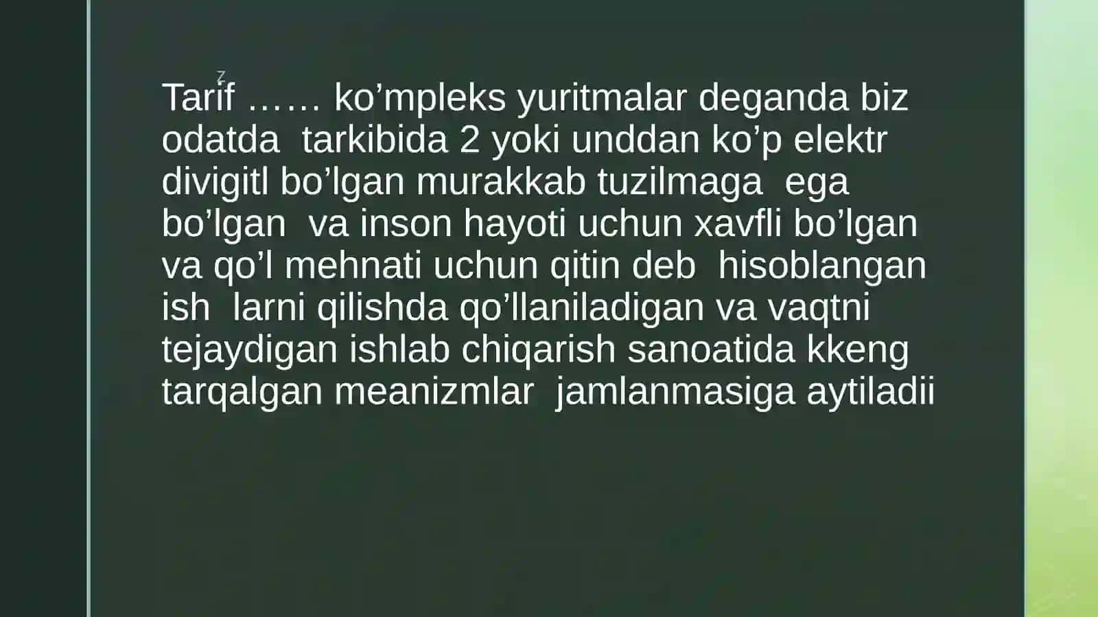 MOSLASHUVCHAN ROBOTOTEXNIKA FANIDAN TAYORLAGAN TAQDIMOTI 3