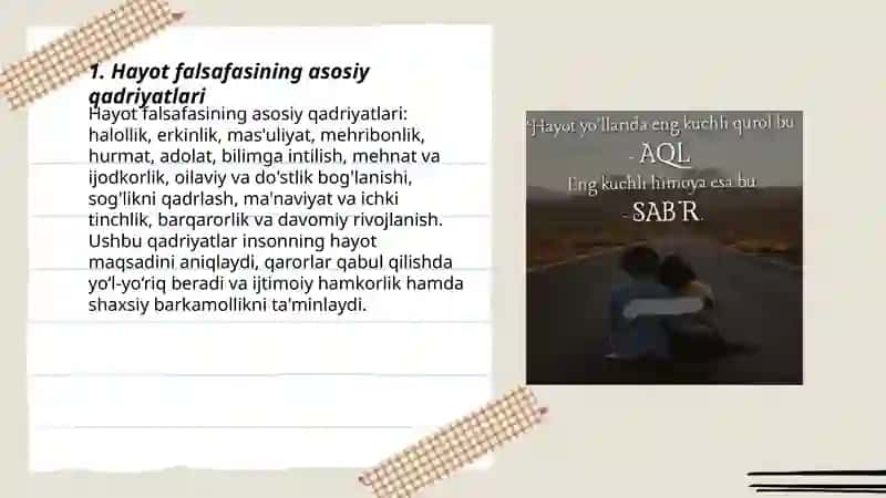 Mening hayot falsafam 3