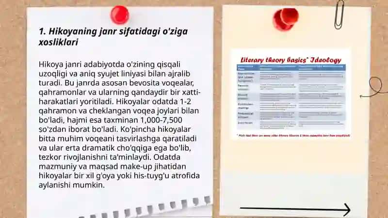 Hikoya va novella janrlari,ularning badiiy xususiyatlari 3