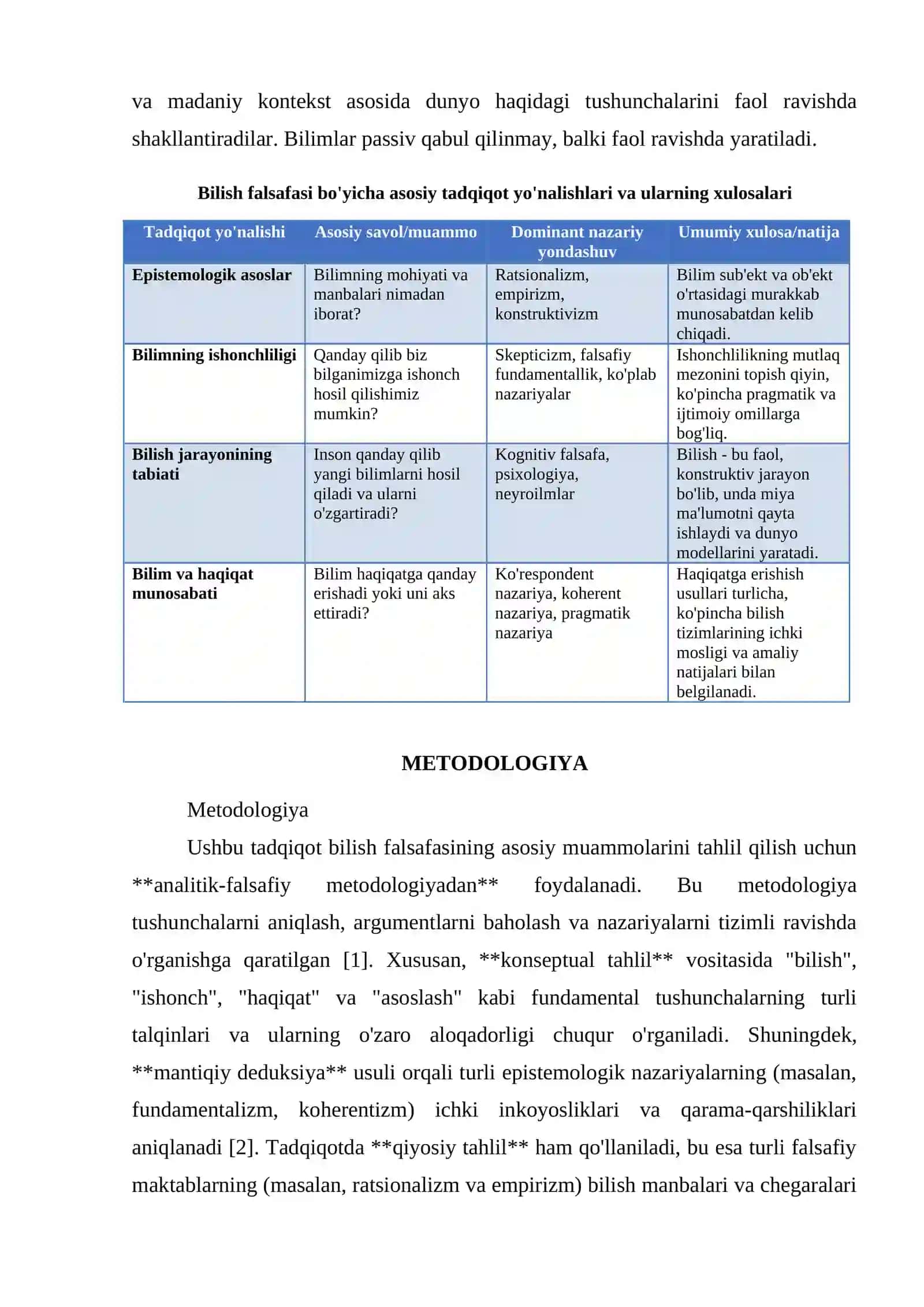 BILISH FALSAFASI 3