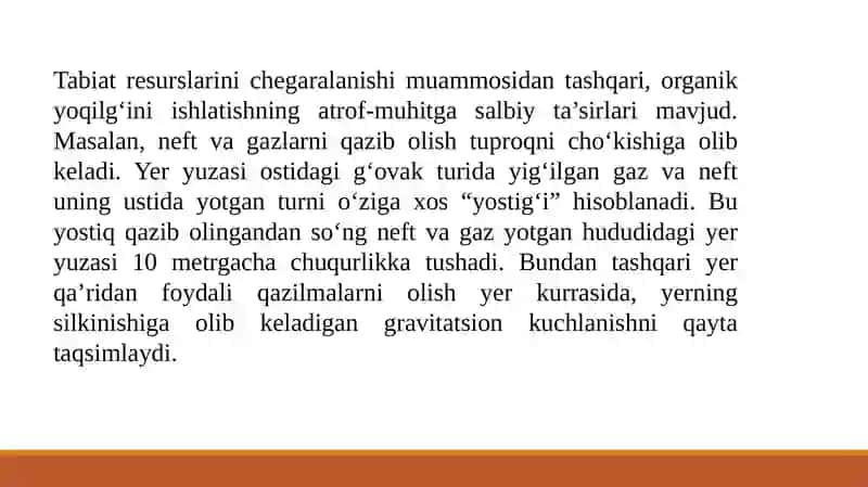 Energiya Tejamkorligi va Ekologiya 3