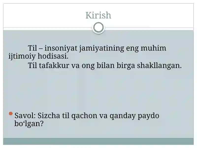 Tillarning paydo bo‘lishi va taraqqiyoti 3
