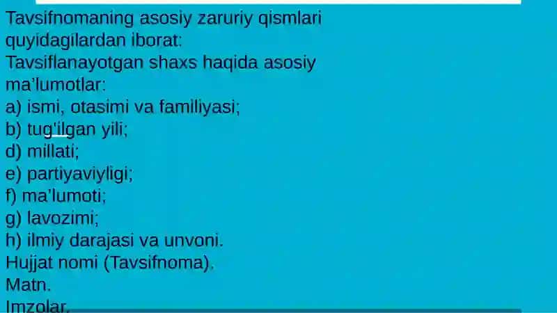 Tavsifnoma 3