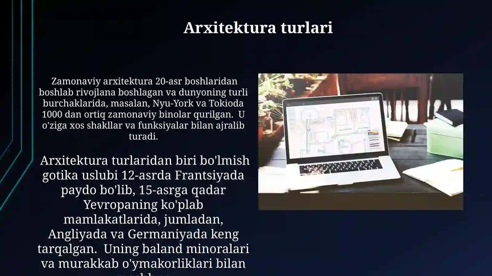 Arxitektura haqida umumiy malimot 3
