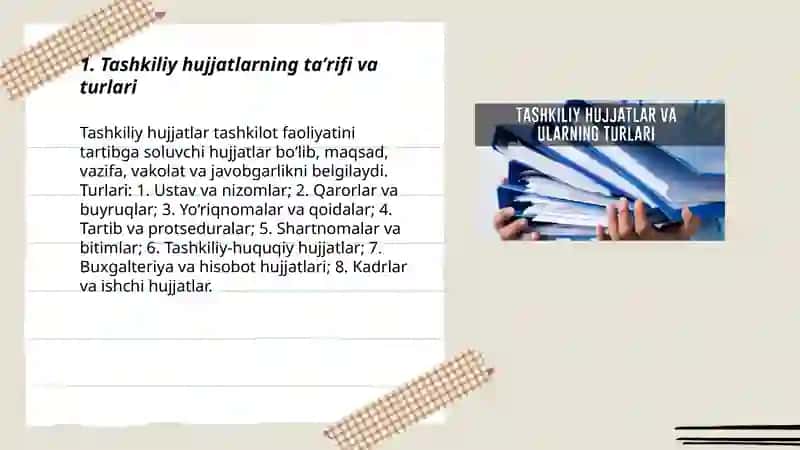 Tashkiliy hujjatlar 3