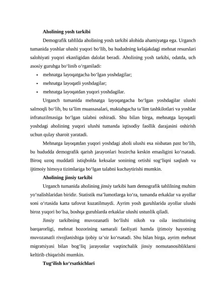 Urganch Tuman Statistikasi 3