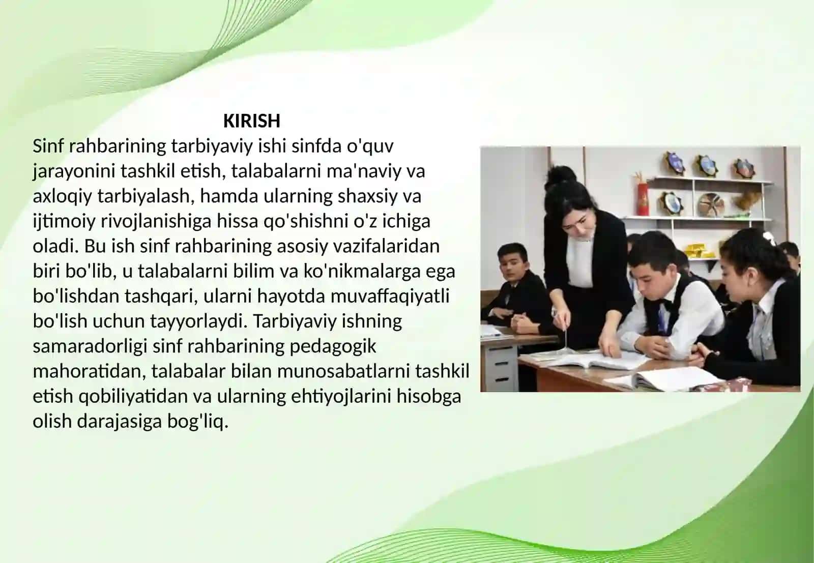 Sinf rahbarining tarbiyaviy ishi 3