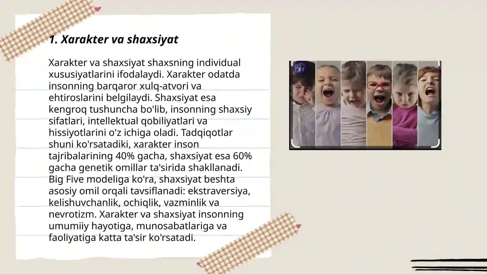 Xarakter va qobiliyat 3
