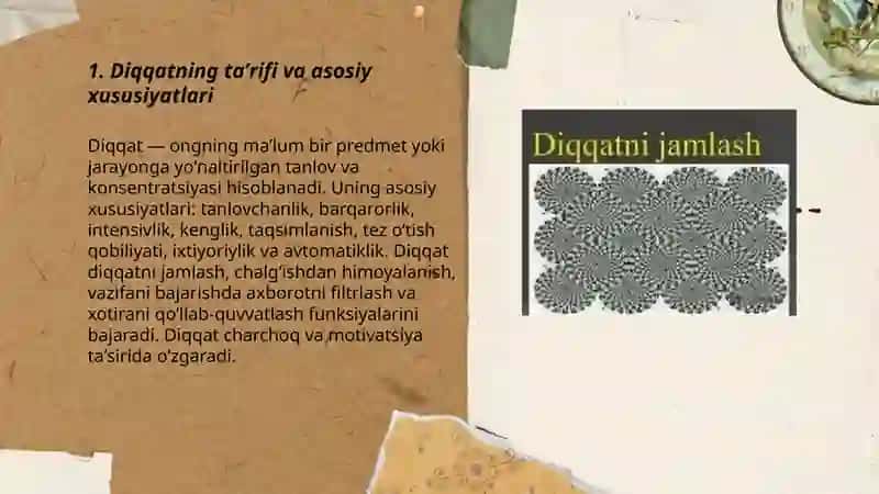 Diqqatning ta’rifi va asosiy xususiyatlari 3