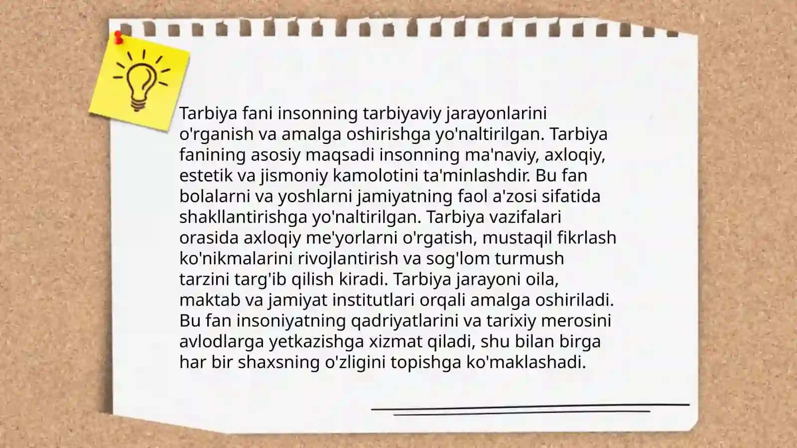 Tarbiya Fanini O'qitish Huquqini O'rgatish 3