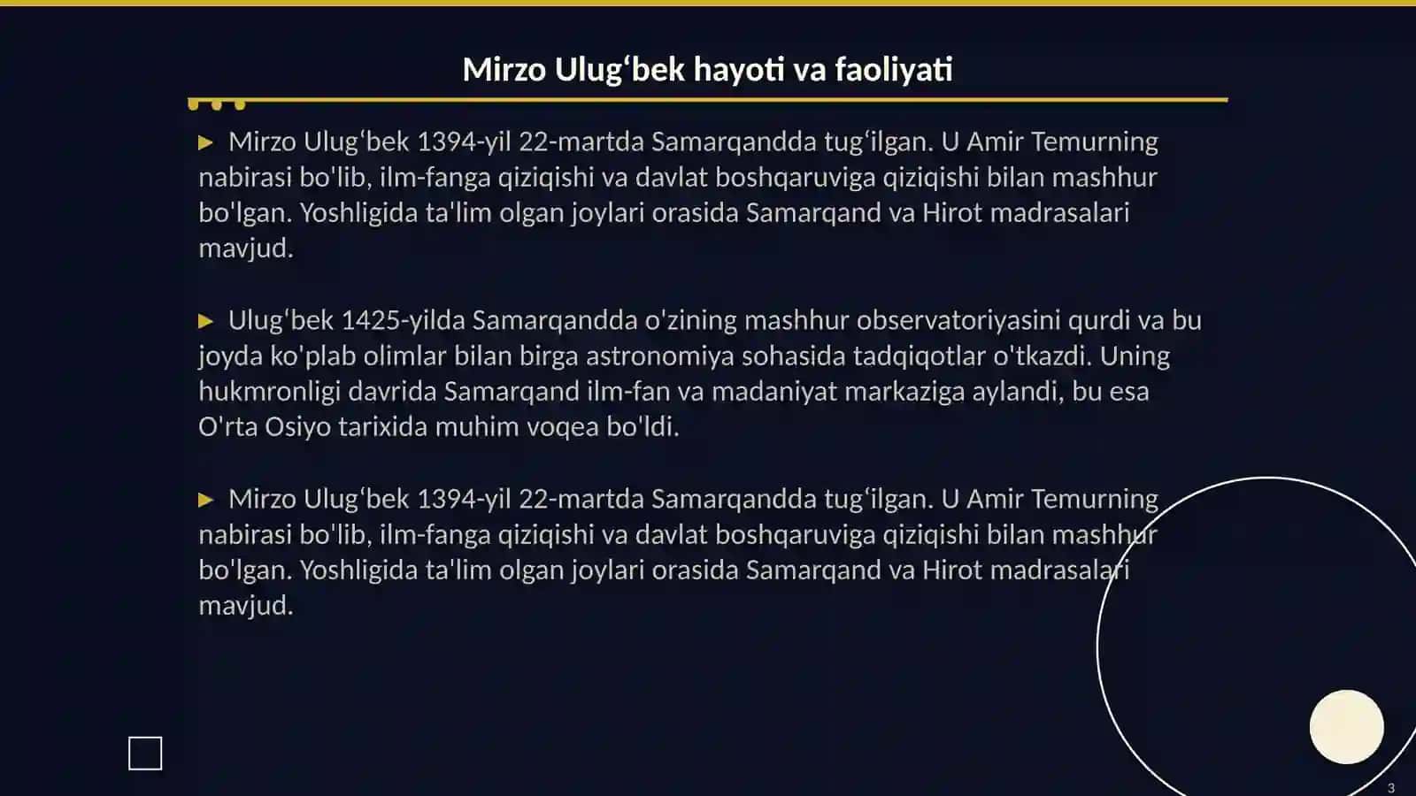 Mirzo Ulugʻbek-davlat arbobi va buyuk olim 3