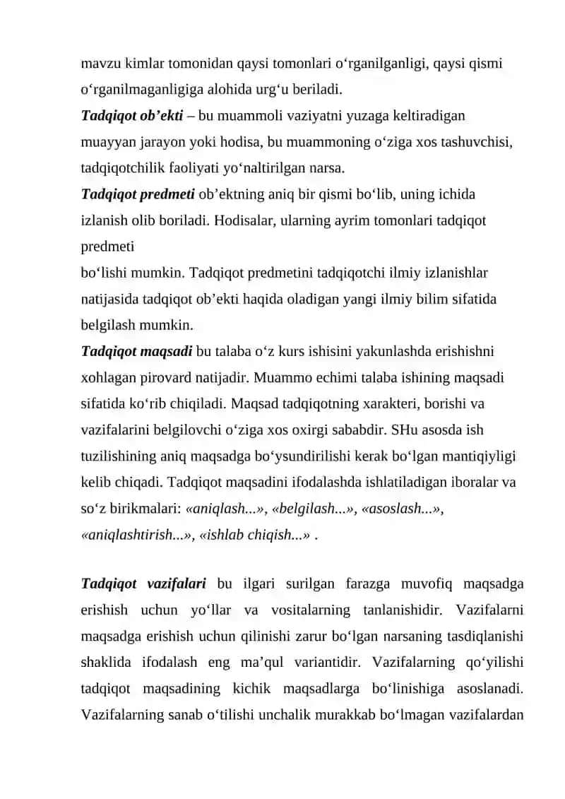 KURS ISHINI RASMIYLASHTIRISHNING UMUMIY TALABLARI 3