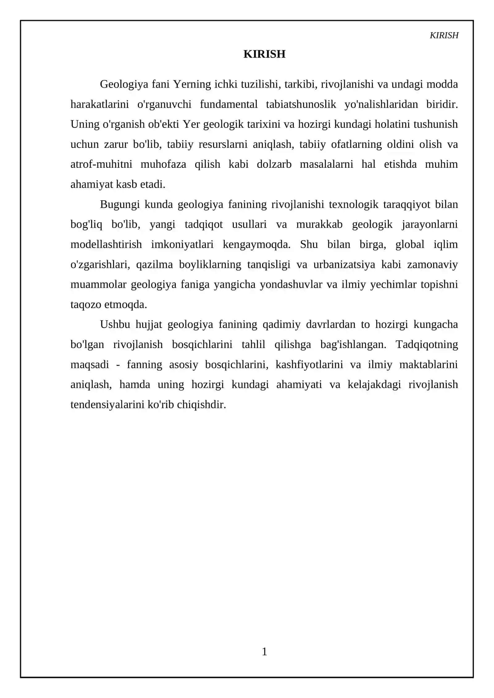 Geologiya fanining rivojlanish tarixi 3