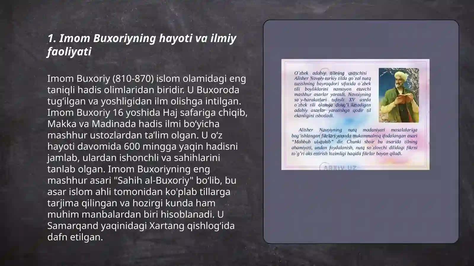 Imom Buxoriyning Al-adab al -mushfid asari haqida 3
