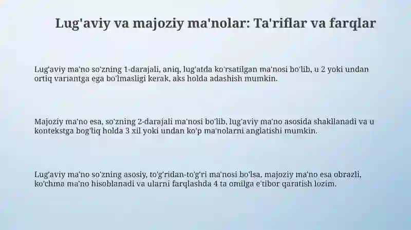 Óz va koʻchma maʼno 3