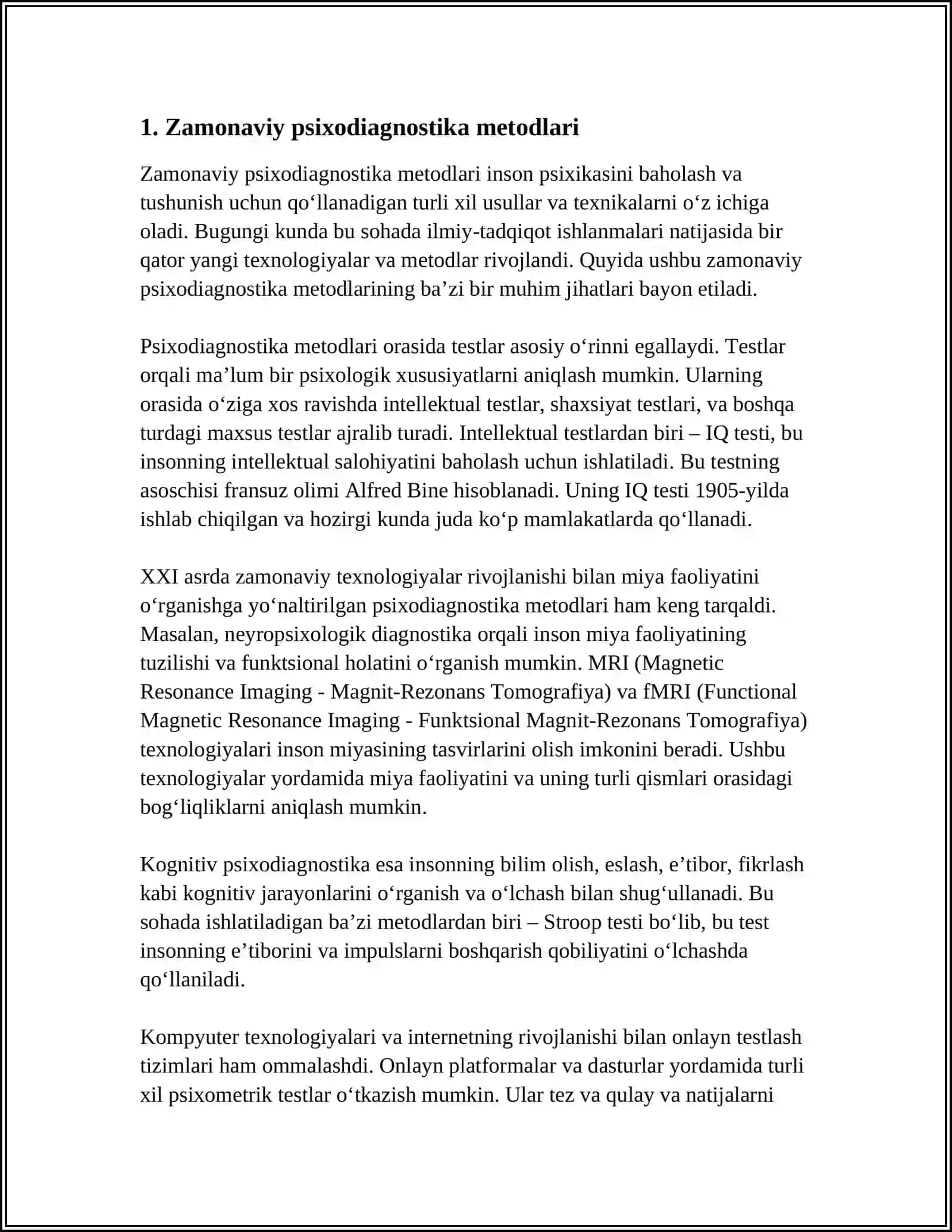 Zamonaviy psixodiagnostika metodlari 3