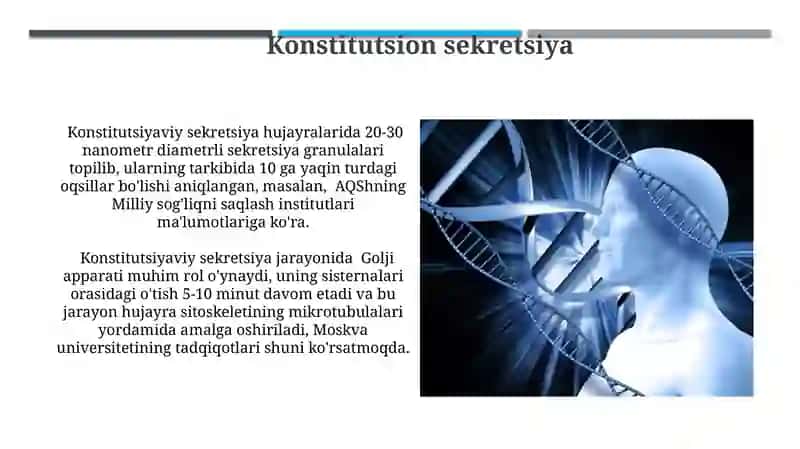 Bez sekretsiyasining ultrastruktr asoslari 3