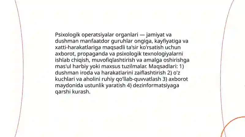 Psixologik operatsiyalar organlari 3