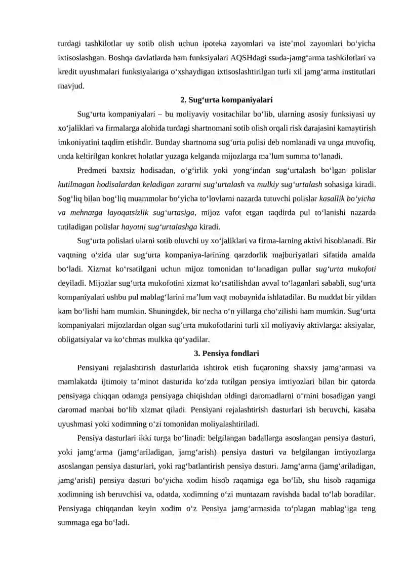 MOLIYAVIY VOSITACHILAR 3