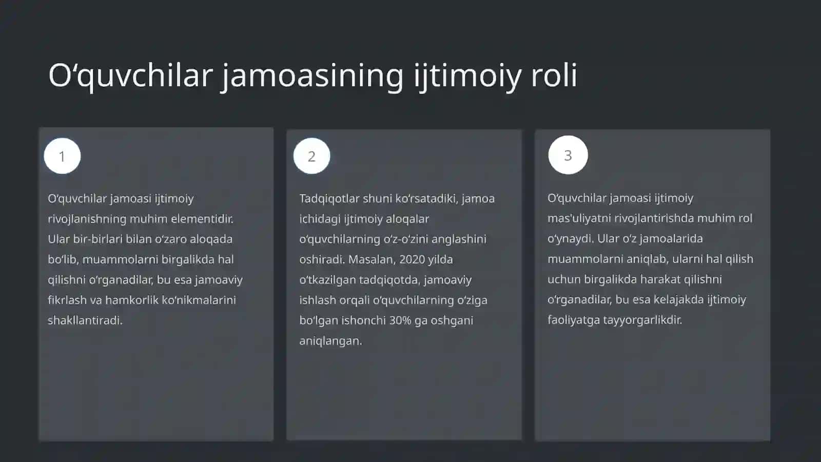O‘quvchilar jamoasini tarbiyalash 3
