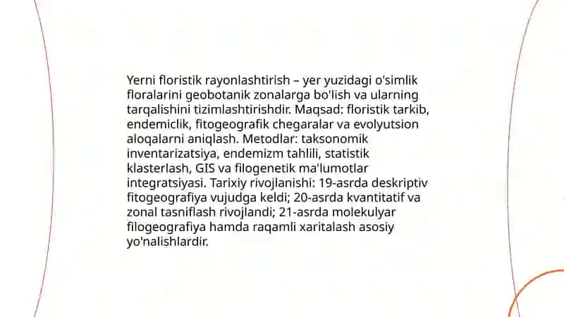Yerni floristik rayonlashtirish 3