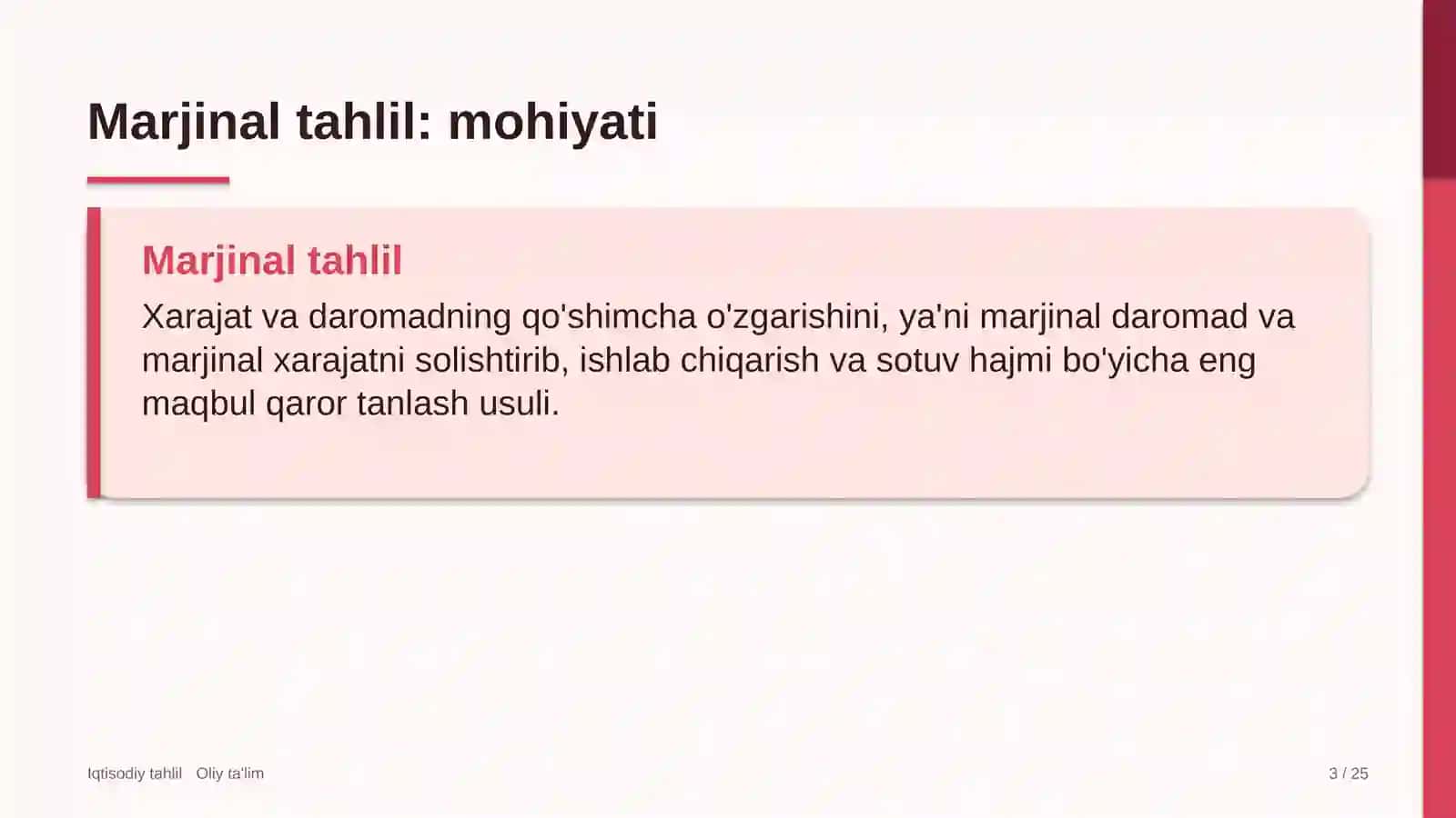 developerlik kompaniyalarida marjinal tahlil 5661 3