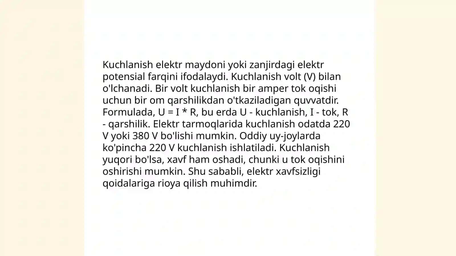 Kuchlanish va uning turlari. Guk qonuni 3