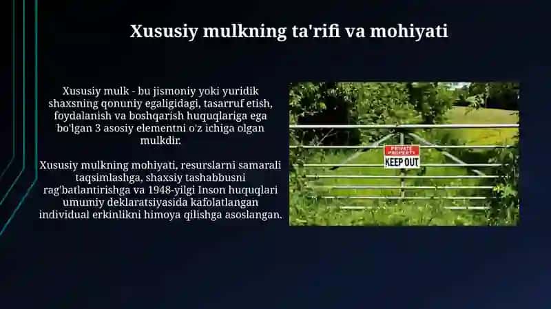 Xususiy mulk 3